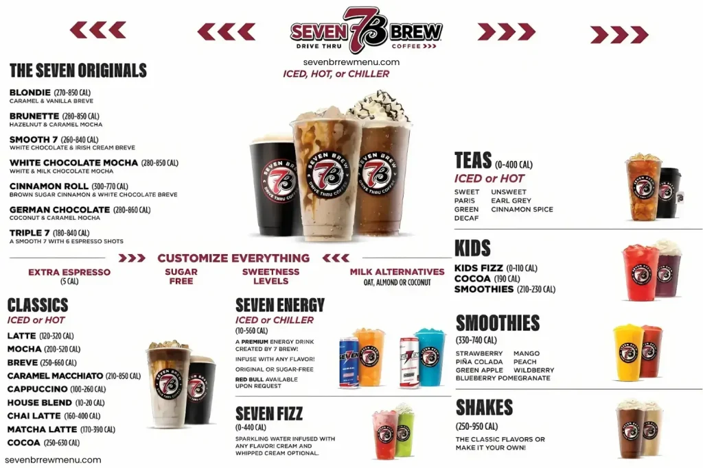 7 Brew Menu With Latest Prices Update